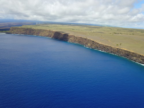 Aerial photo of South Point Big Island, Hawaii