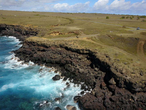 Aerial photo of South Point Big Island, Hawaii