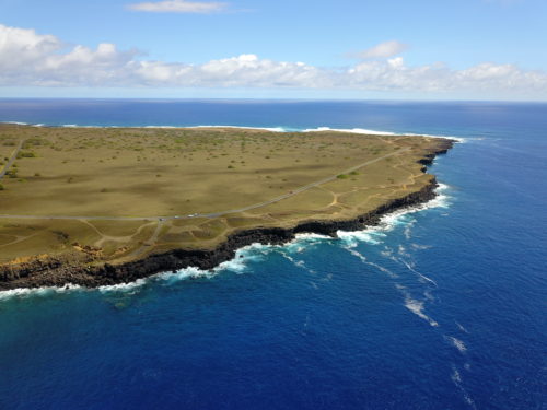 Aerial photo of South Point Big Island, Hawaii