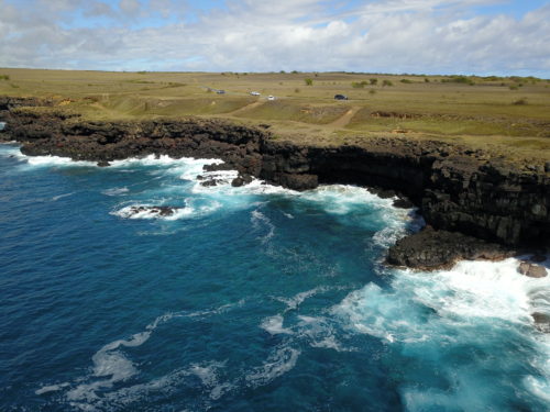 Aerial photo of South Point Big Island, Hawaii