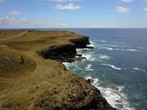 Aerial photo of South Point Big Island, Hawaii